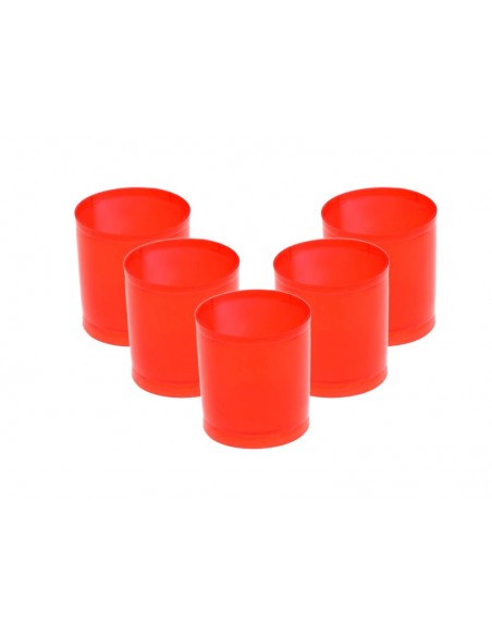 Formy do odlewu świec kubeczek - czerwony