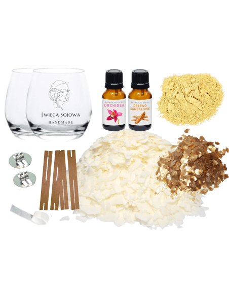 Zestaw do wyrobu świec DIY prezentowy na Dzień Kobiet