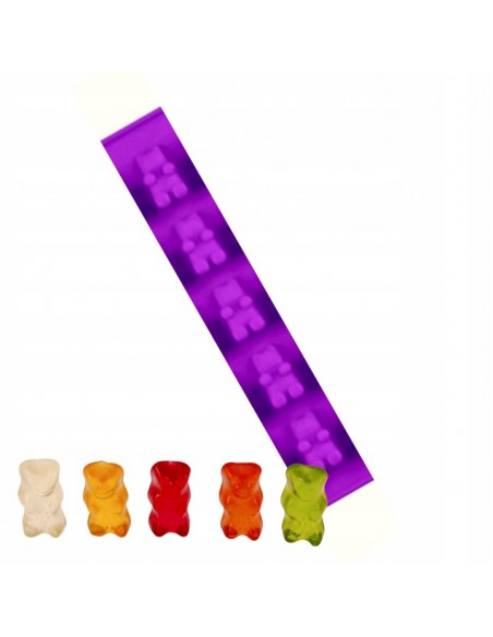  Foremka silikon forma do wosków misie HARIBO 5szt.