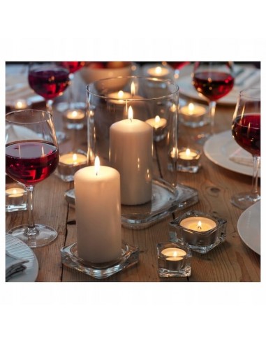 Kwadratowy świecznik tealight szklany...