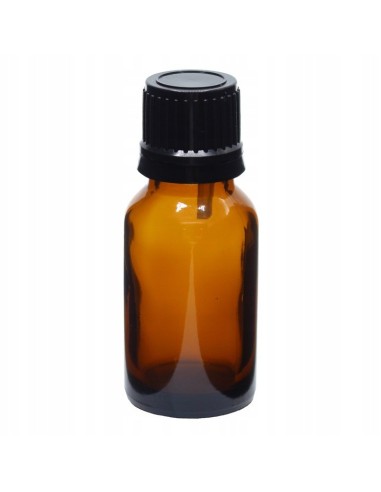 Brązowa butelka szklana z...