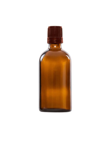 Brązowa butelka szklana z...