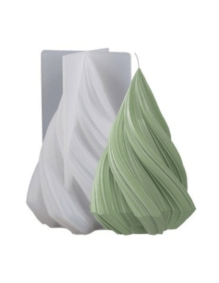 Foremka forma do wyrobu świec wosku 3D choinka 