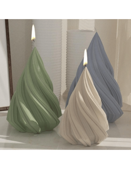 Foremka forma do wyrobu świec wosku 3D choinka 