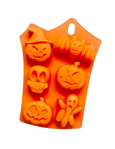 Foremka forma silikonowa do wyrobu świec Halloween - 6 wzorów