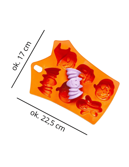 Foremka forma silikonowa do wyrobu świec Halloween - 6 wzorów