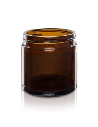 Słoik świecznik szklany brązowy bez...