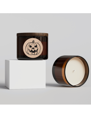 Naklejki na świece sojowe w szkle...