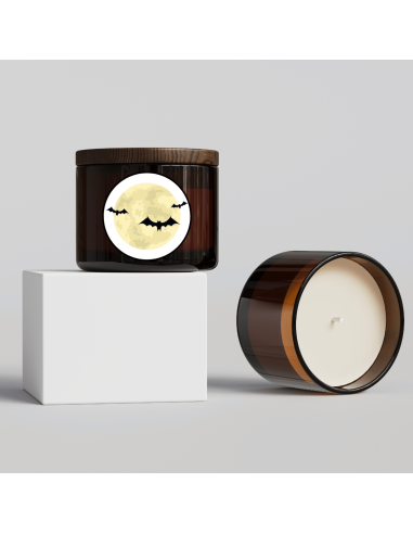 Naklejki na świece sojowe w szkle...