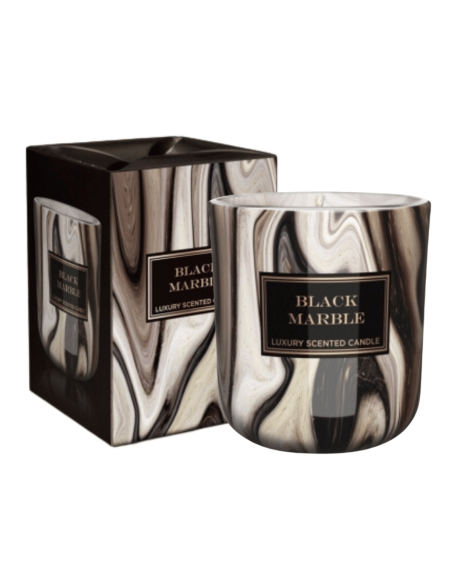 Świeca świeczka zapachowa w szkle BLACK MARBLE