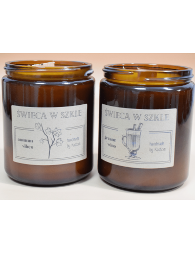 Świeca świeczka zapachowa w szkle z...