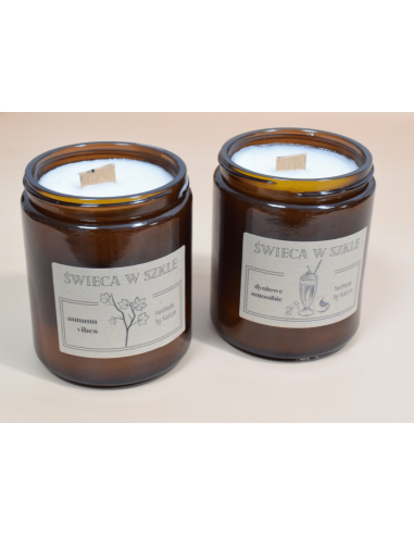 Świeca świeczka zapachowa w szkle z...