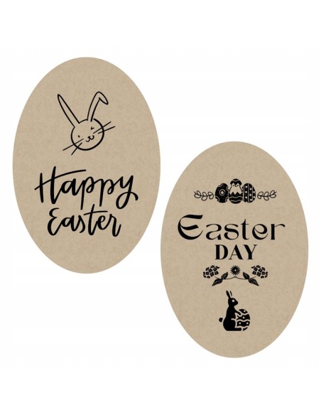 Zestaw 6 szt. naklejka naklejki eko na świece w szkle Wielkanoc jajka Wielkanocne