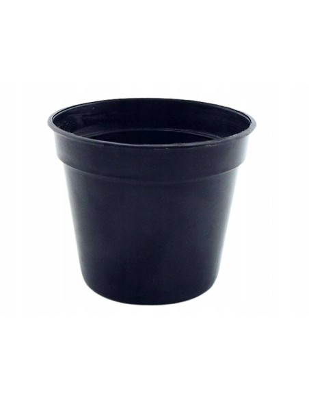 Doniczka produkcyjna na rozsady okrągła 9 cm czarna - zestaw 100 szt.
