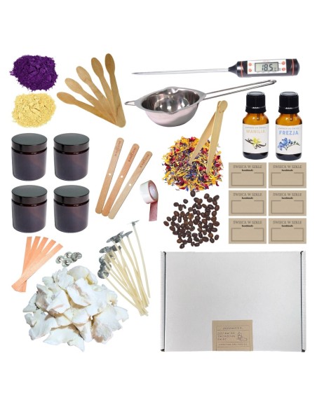 Zestaw do wyrobu świec sojowych DIY 