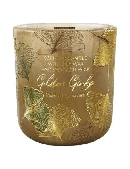Świeca w szkle GOLDEN GINKO GREENERY SHADES 