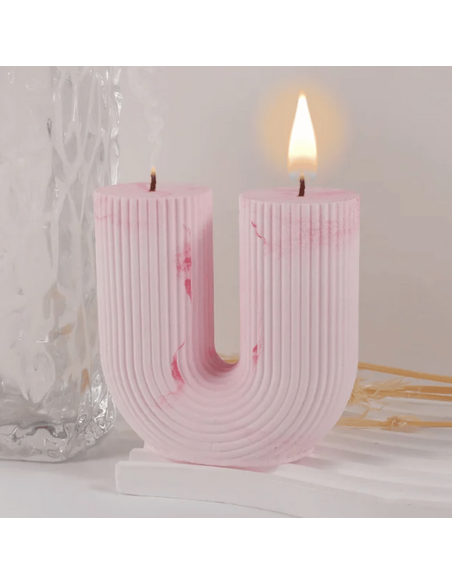 Foremka forma silikonowa do odlewu świec mydeł kolumny w kształcie litery U