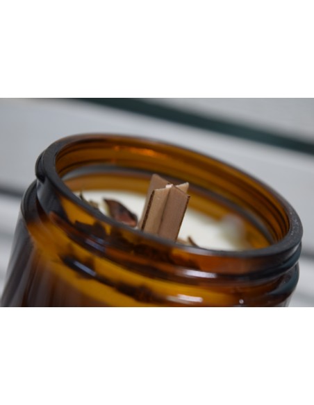 Słoik świecznik szklany brązowy z nakrętką do świec sojowych 120 ml - zestaw 50 szt.