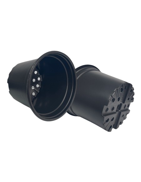 Doniczka produkcyjna na rozsady kwadratowa 12 cm 600 ml czarna - zestaw 10 szt.