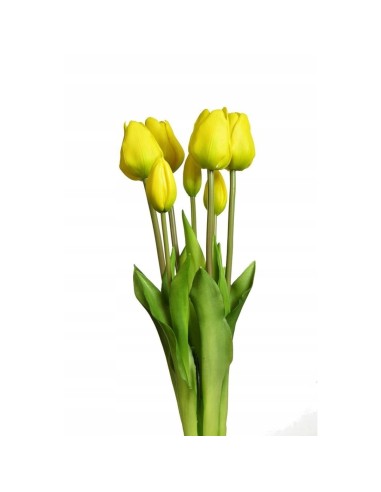Bukiet żółtych tulipanów gumowych