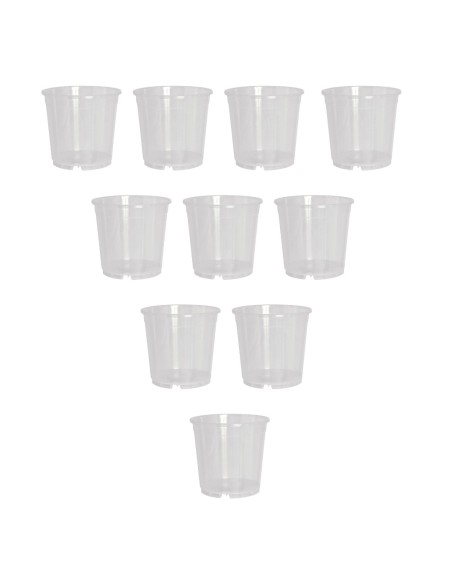 Doniczka osłonka produkcyjna do storczyka 15 cm 1,8l przezroczysta - zestaw 10 szt.