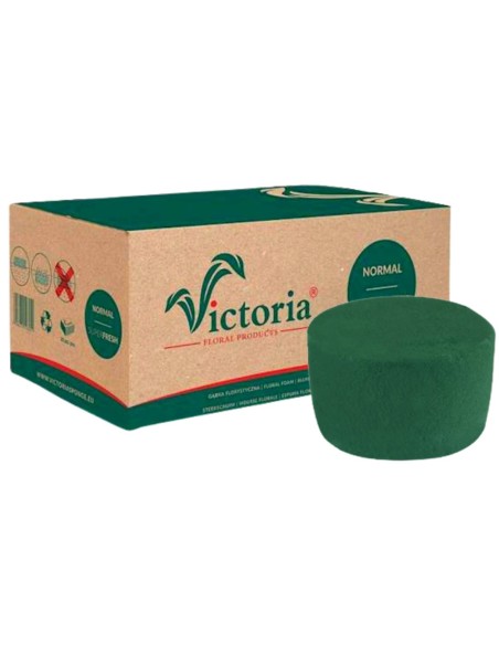 Gąbka florystyczna mokra zielona cylinder 8 cm 100 szt. 