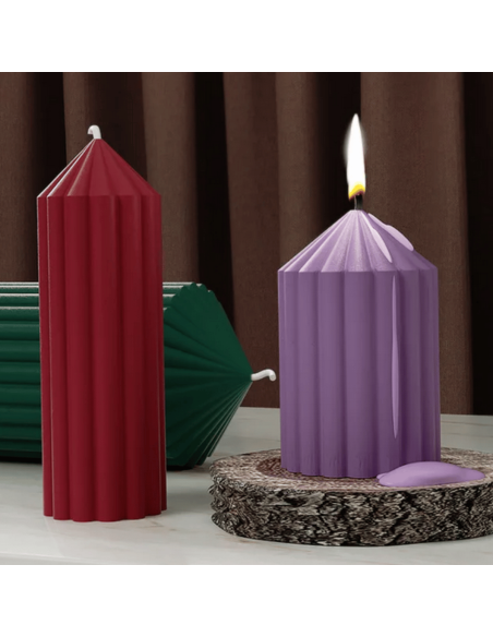 Foremka silikonowa do odlewu świec mydełek cylinder 3D 12,5 cm