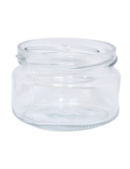 Świecznik szklany słoik do wosku odlewu świec sojowych 235 ml - zestaw 4 szt.