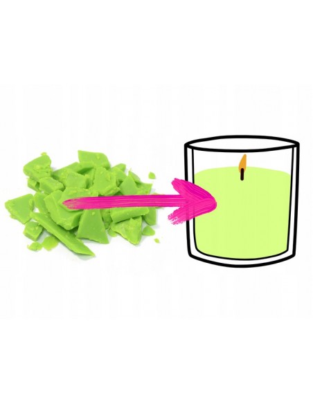 Barwnik tłuszczowy do świec - pastelowy limonkowy