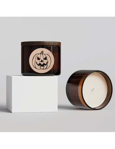 Naklejki na świece sojowe w szkle...