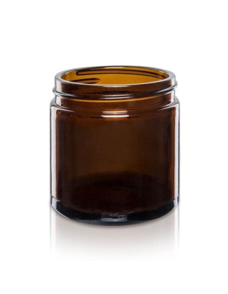 Słoik świecznik szklany brązowy bez nakrętki do świec sojowych 120 ml