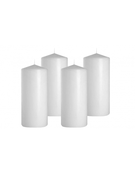 Świeca klasyczna pieńkowa walec 100/40 mm - zestaw 4 szt.