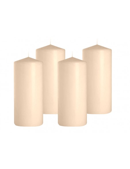 Świeca klasyczna pieńkowa walec 100/40 mm - zestaw 4 szt.