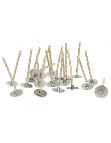 Knoty do świec z blaszką typ 6/30 2,5 cm 18 szt.