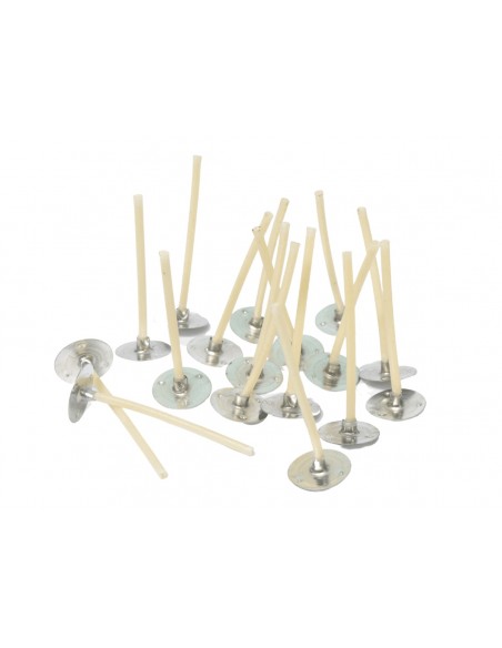 Knoty do świec gotowe z blaszką 3 cm 17 szt.