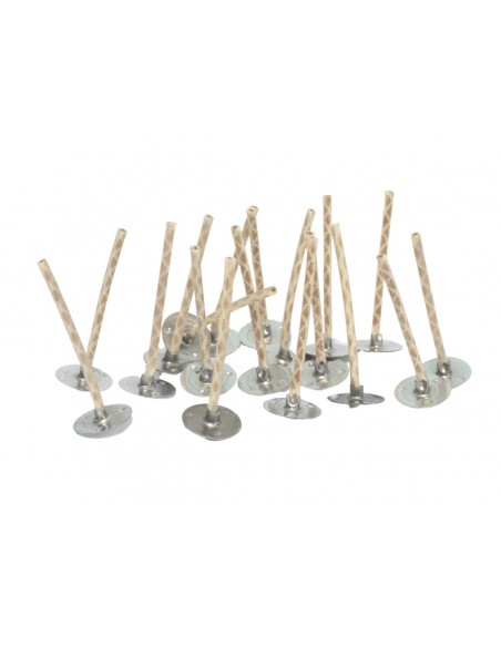 Knoty do świec z blaszką typ 6/30 3 cm 17 szt.