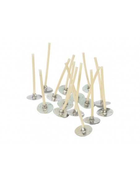 Knoty do świec z blaszką typ PC5 5 cm 15 szt.