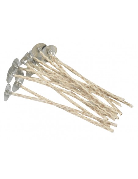 Knoty do świec z blaszką typ 6/30 6 cm 14 szt.