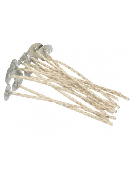 Knoty do świec z blaszką typ 6/30 7 cm 13 szt.