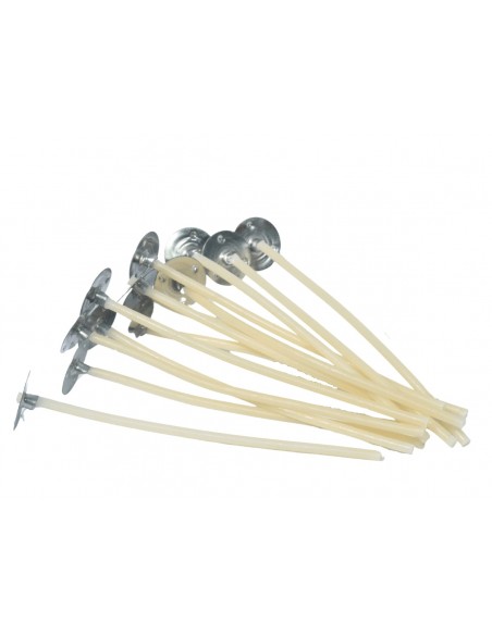 Knoty do świec z blaszką typ PC5 7 cm 13 szt.