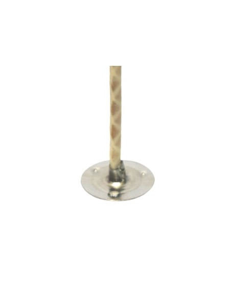 Knoty do świec z blaszką typ 6/30 8 cm 12 szt.