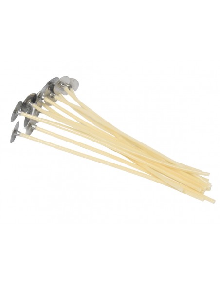 Knoty do świec z blaszką typ PC5 9 cm 12 szt.