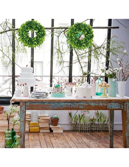 Sztuczna roślina wianek dekoracyjny z liści akacji W1