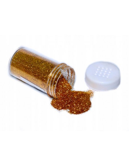 Brokat sypki dekoracyjny złoty