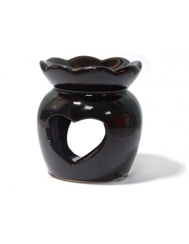 Kominek ceramiczny 7 cm - czarny