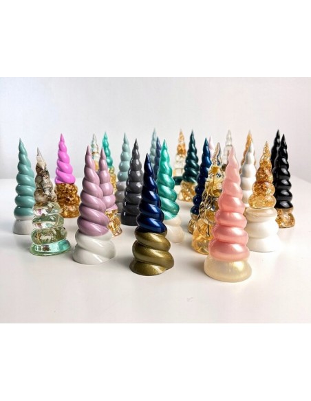 Foremka silikonowa do świec DIY kręcona jednorożec 3D