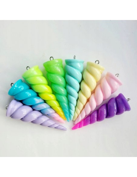 Foremka silikonowa do świec DIY kręcona jednorożec 3D