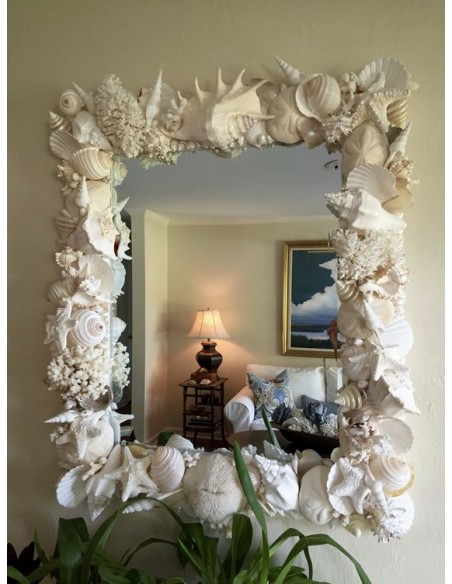 Muszelki morskie naturalne mix w koszyczku