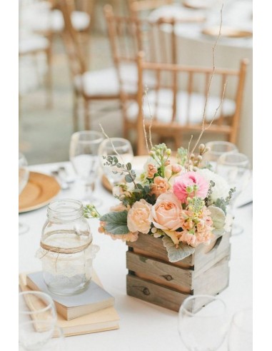 Skrzynka drewniana na kwiaty 20x15x9 CM