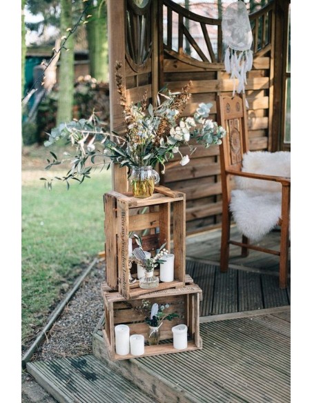 Skrzynka drewniana na kwiaty 20x15x9 CM